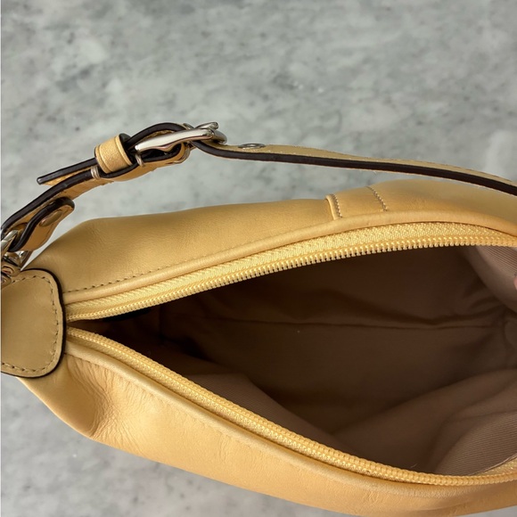 Coach Yellow Leather Shoulder Bag - Picture 3 of 3